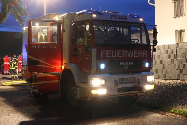 Ein Verletzter bei Brand in einem Gebude in Pram