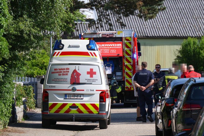 Kchenbrand in einem Wohnhaus in Ansfelden fordert eine leichtverletzte Person
