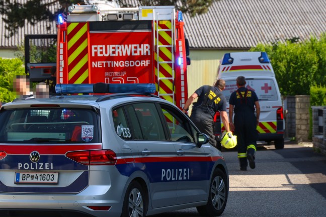 Kchenbrand in einem Wohnhaus in Ansfelden fordert eine leichtverletzte Person
