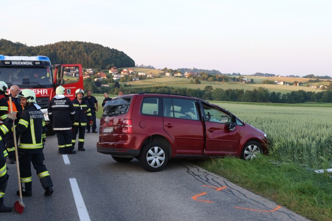 Schwerer Crash zwischen zwei Autos in Ottnang am Hausruck