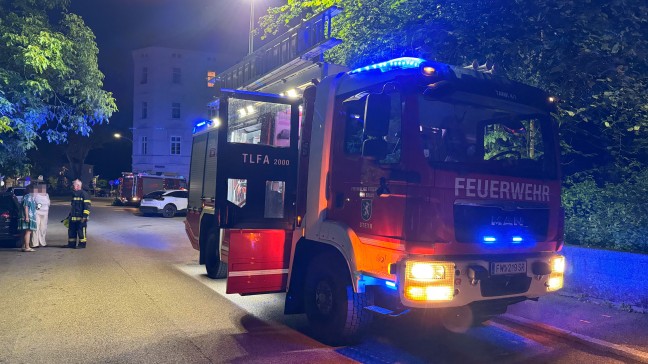 Gerippe blieb brig: Leichtfahrzeug in Steyr-Innere Stadt in Vollbrand