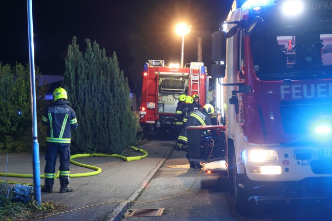 Fnf Verletzte bei Glimmbrand in der Kche eines Einfamilienhauses in Hofkirchen an der Trattnach