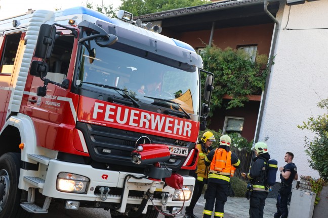 Kohlenmonoxidaustritt nach frischer Lieferung von Holzpellets in einem Wohnhaus in Wels-Pernau