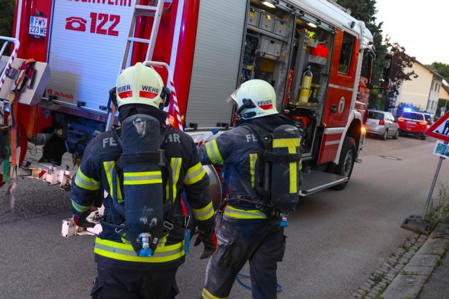 Kohlenmonoxidaustritt nach frischer Lieferung von Holzpellets in einem Wohnhaus in Wels-Pernau