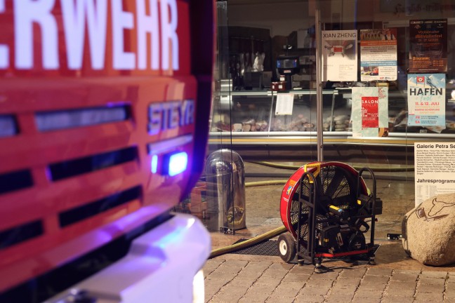 Brand in einer Metzgerei im Ortszentrum von Schrfling am Attersee