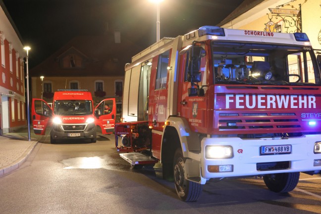 Brand in einer Metzgerei im Ortszentrum von Schrfling am Attersee