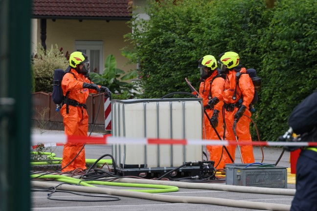Chlorgasaustritt: Groeinsatz der Feuerwehr bei Freibad in St. Martin im Innkreis