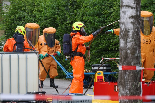 Chlorgasaustritt: Groeinsatz der Feuerwehr bei Freibad in St. Martin im Innkreis