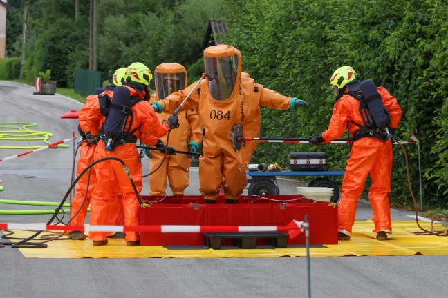 Chlorgasaustritt: Groeinsatz der Feuerwehr bei Freibad in St. Martin im Innkreis