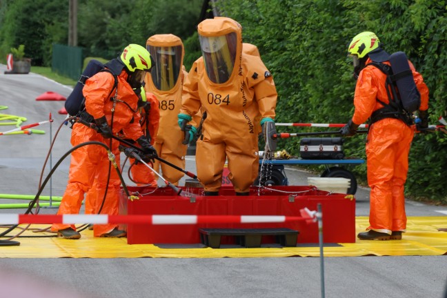 Chlorgasaustritt: Groeinsatz der Feuerwehr bei Freibad in St. Martin im Innkreis