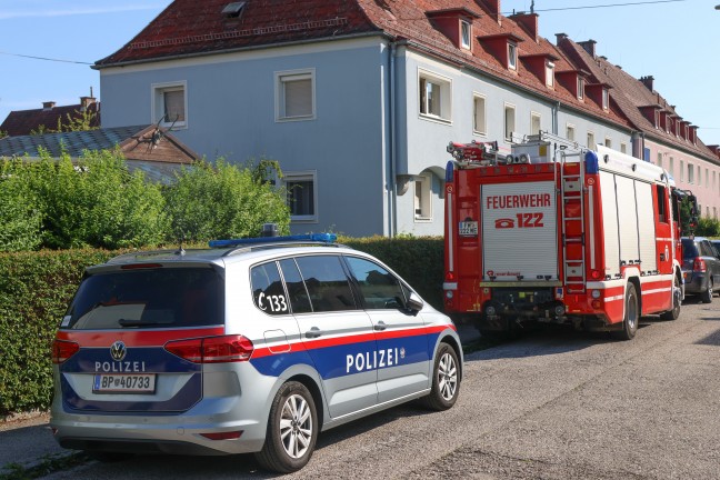Brandverdacht samt dringender Trffnung in Wels-Vogelweide