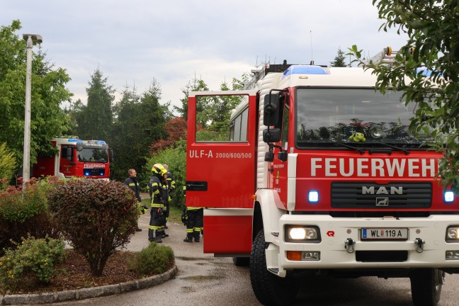 Brand im Zhlerkasten eines Wohnhauses in Edt bei Lambach sorgte fr Einsatz