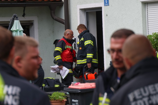Brand im Zhlerkasten eines Wohnhauses in Edt bei Lambach sorgte fr Einsatz