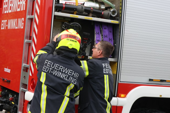 Brand im Zhlerkasten eines Wohnhauses in Edt bei Lambach sorgte fr Einsatz