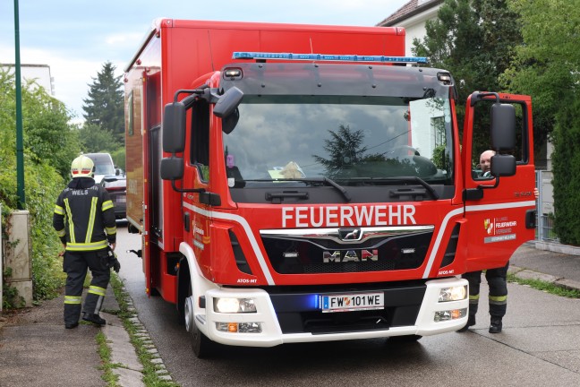 Brand in einem Nebengebude eines Wohnhauses in Wels-Pernau noch rechtzeitig entdeckt