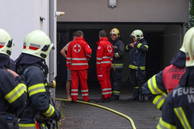 Brand in einem Nebengebude eines Wohnhauses in Wels-Pernau noch rechtzeitig entdeckt