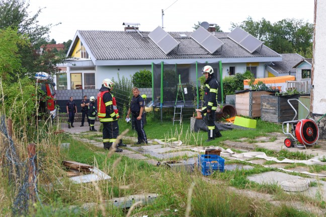 Drei Feuerwehren bei kleinerem Brand in einer Kche eines Hauses in Sipbachzell im Einsatz