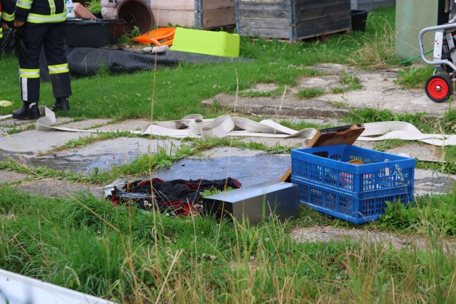 Drei Feuerwehren bei kleinerem Brand in einer Kche eines Hauses in Sipbachzell im Einsatz