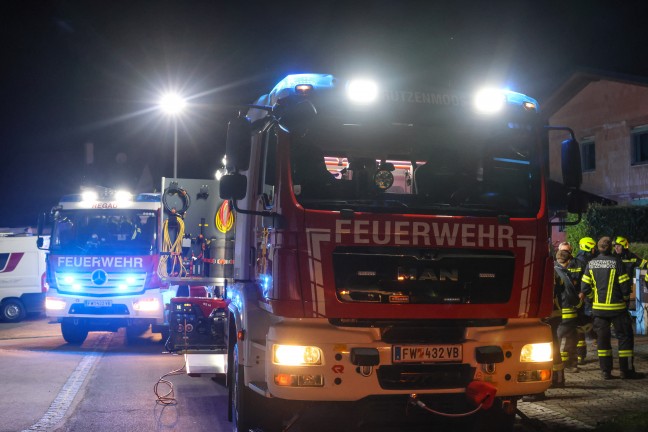 Einsatz fr zwei Feuerwehren bei Kleinbrand im Keller eines Wohnhauses in Regau