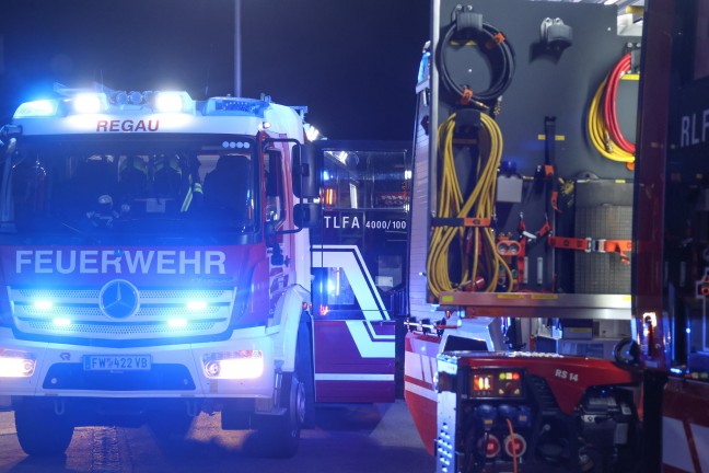 Einsatz fr zwei Feuerwehren bei Kleinbrand im Keller eines Wohnhauses in Regau
