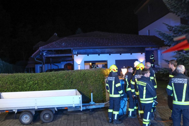 Einsatz fr zwei Feuerwehren bei Kleinbrand im Keller eines Wohnhauses in Regau