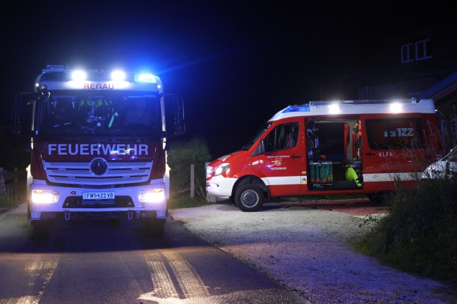 Einsatz fr zwei Feuerwehren bei Kleinbrand im Keller eines Wohnhauses in Regau