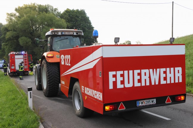Brand in einem Hausanbau in Aichkirchen sorgte fr Einsatz zweier Feuerwehren