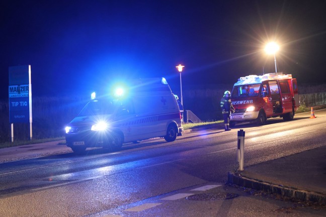 Heftiger Auffahrunfall auf Innviertler Strae bei Krenglbach endet glimpflich