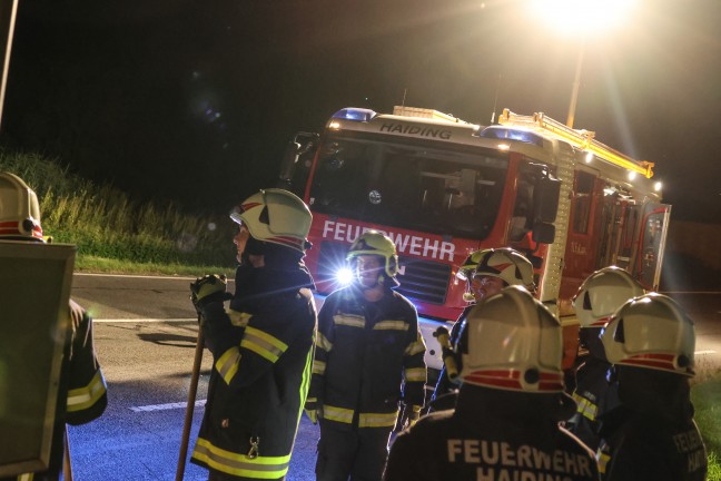 Heftiger Auffahrunfall auf Innviertler Strae bei Krenglbach endet glimpflich