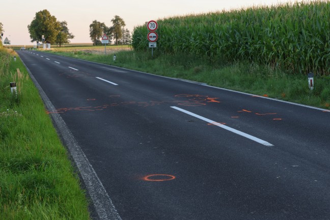 Motorradfahrer (57) bei Verkehrsunfall in Michaelnbach tdlich verunglckt