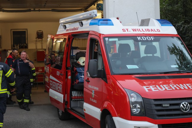 Personensuche: Elf Feuerwehren bei groangelegter Suche nach abgngigem Mann in Kallham im Einsatz