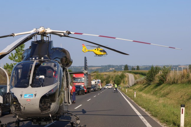 Frontalcrash zweier PKW auf Wiener Strae in Edt bei Lambach fordert zwei Todesopfer (45 und 71)