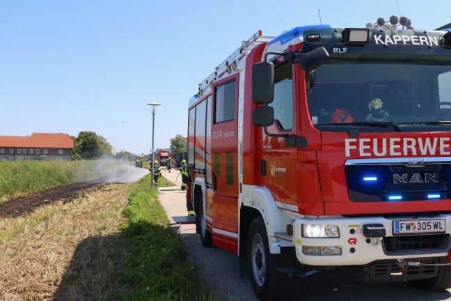 Flurbrand in Marchtrenk sorgte fr Einsatz zweier Feuerwehren