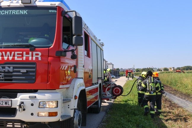 Flurbrand in Marchtrenk sorgte fr Einsatz zweier Feuerwehren