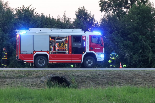 Feuerwehr zu vermeintlichem Feldbrand nach Weikirchen an der Traun alarmiert