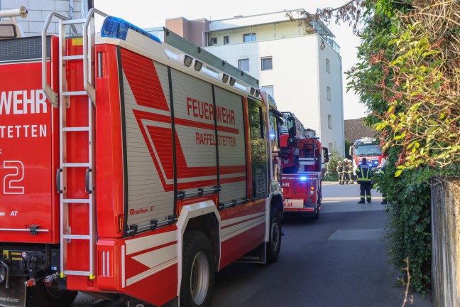 Kchenbrand in einer Wohnung eines Mehrparteienwohnhauses in Asten rasch gelscht