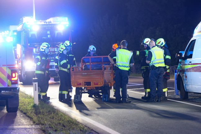 Schwerer Tuk-Tuk-Unfall auf der Innviertler Strae bei Neumarkt im Hausruckkreis