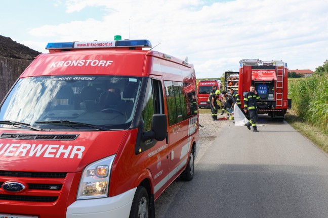 Tdlicher Verkehrsunfall: Auto in Dietach frontal gegen Mauer gekracht