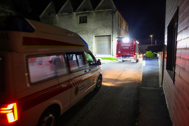 Personenrettung: Einsatzkrfte zur Rettung einer Person aus unwegsamem Gelnde in Sierning alarmiert