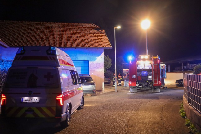 CO-Melder ausgelst: Kohlenmonoxidaustritt nach Pelletslieferung in einem Wohnhaus in Stadl-Paura