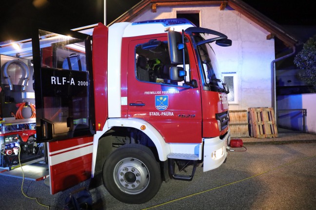 CO-Melder ausgelst: Kohlenmonoxidaustritt nach Pelletslieferung in einem Wohnhaus in Stadl-Paura