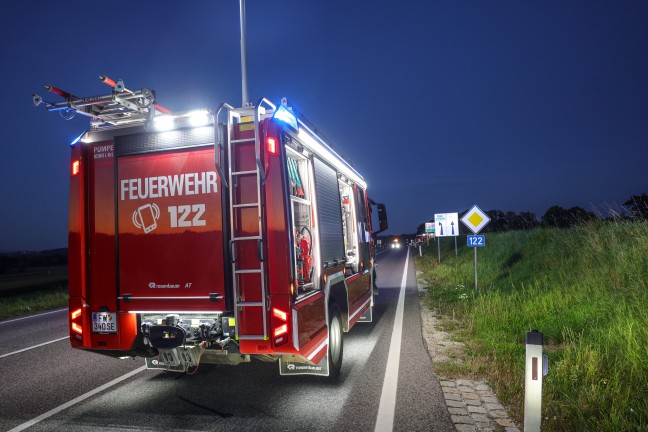 Tdliche Kollision zwischen Motorroller und Motorrad auf Voralpenstrae bei Rohr im Kremstal