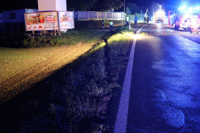 Tdlicher Verkehrsunfall: Autolenker starb bei folgenschwerem Unfall auf Eferdinger Strae in Fraham