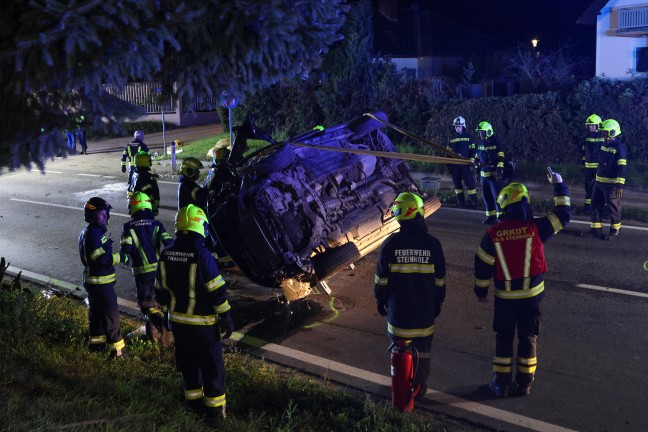 Tdlicher Verkehrsunfall: Autolenker starb bei folgenschwerem Unfall auf Eferdinger Strae in Fraham