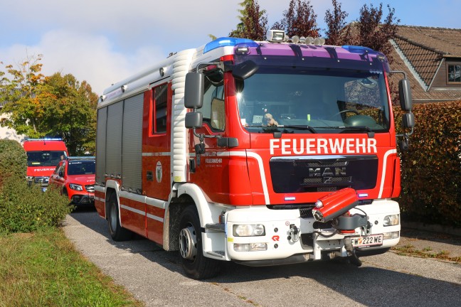 Personenrettung: ltere Person in Wels-Vogelweide in einem Klappbett eingeklemmt