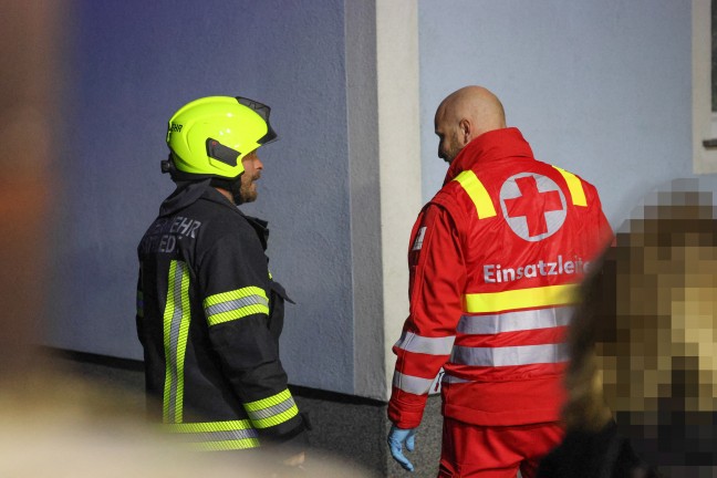 Mit Feuerlschern eingedmmt: Gemeldeter Wohnhausbrand in Sattledt beschrnkte sich auf Mlltonnen