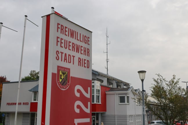 Brand eines Heizkrpers im Containerkomplex einer Mittelschule in Ried im Innkreis