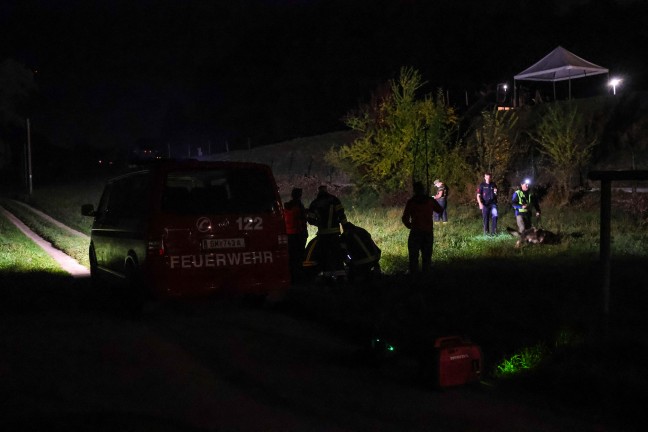 Traunkirchen: Drohnen der Feuerwehr bei groer Suchaktion nach abgngiger Frau im Einsatz