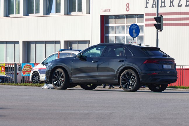 Verkehrsunfall im Kreuzungsbereich der Wiener Strae zwischen Traun und Pasching endet glimpflich