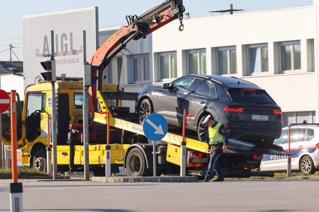 Verkehrsunfall im Kreuzungsbereich der Wiener Strae zwischen Traun und Pasching endet glimpflich